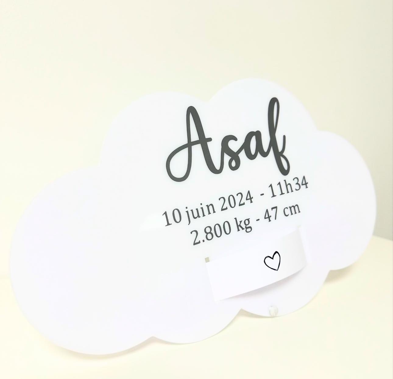 Porte Bracelet Naissance Nuage