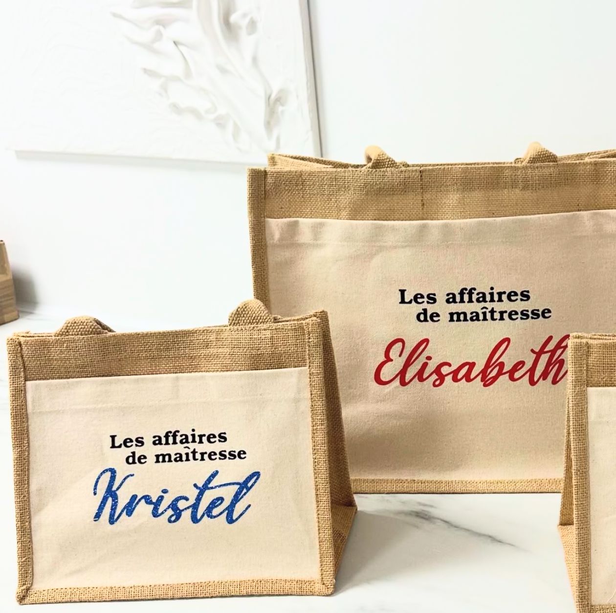 Petit sac en jute Maîtresse