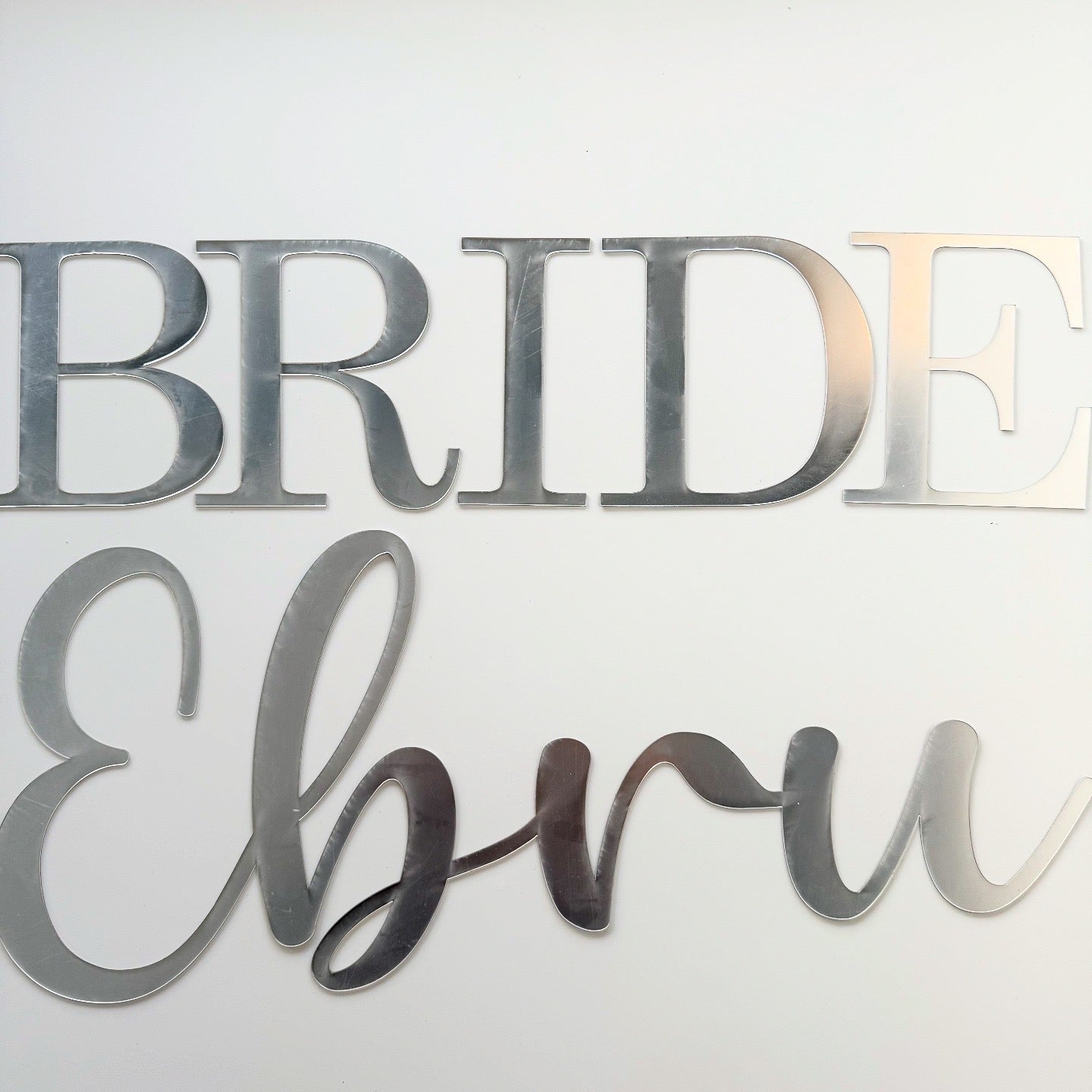 Bride + Prénom en plexsiglas