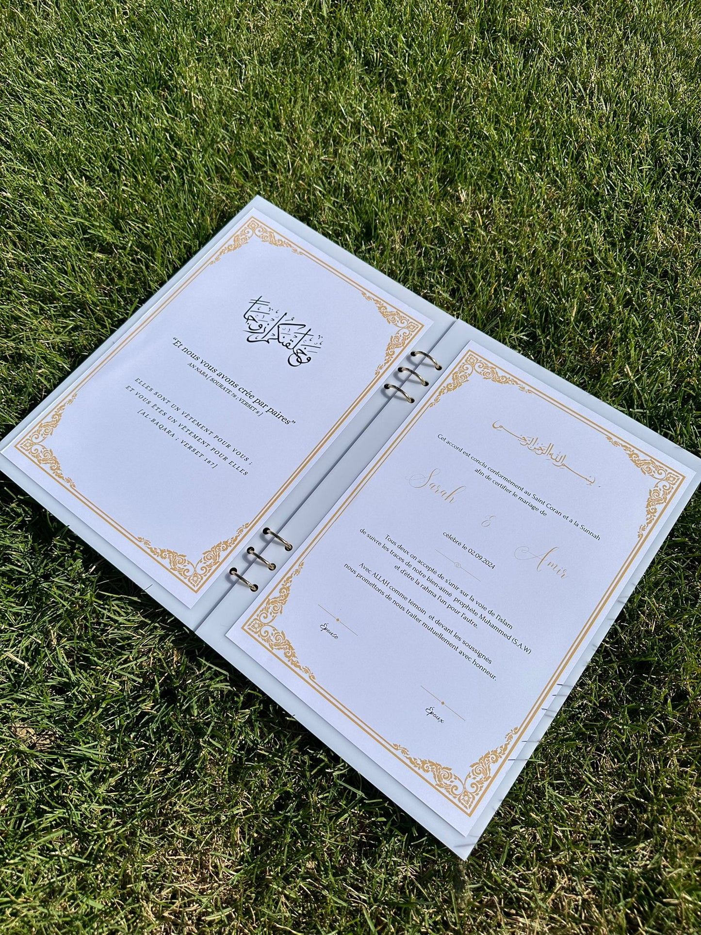 Certificat de mariage religieux