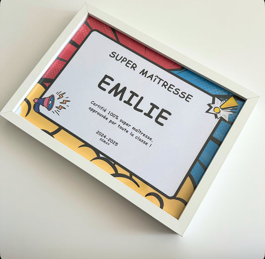 Cadre Super Maîtresse/Atsem
