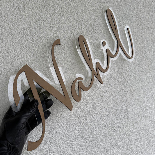 Prénom en bois Doublé