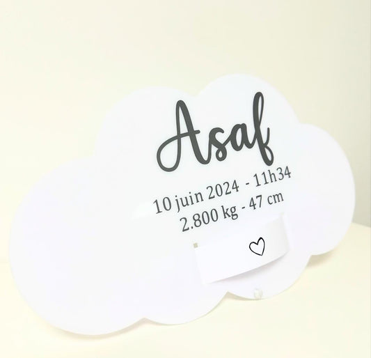 Porte Bracelet Naissance Nuage